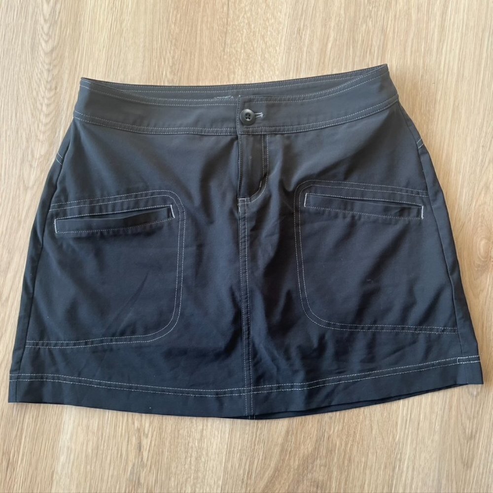 ** Prana Active Skort Black Dry Fit Moisture Wicking Golf Tennis Hiking 2